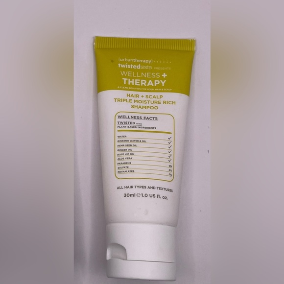 ⭐️WELLNESS THERAPY Hair + Scalp Triple Moisture Rich Shampoo.30 ml/1 oz. Sealed. - Picture 3 of 4